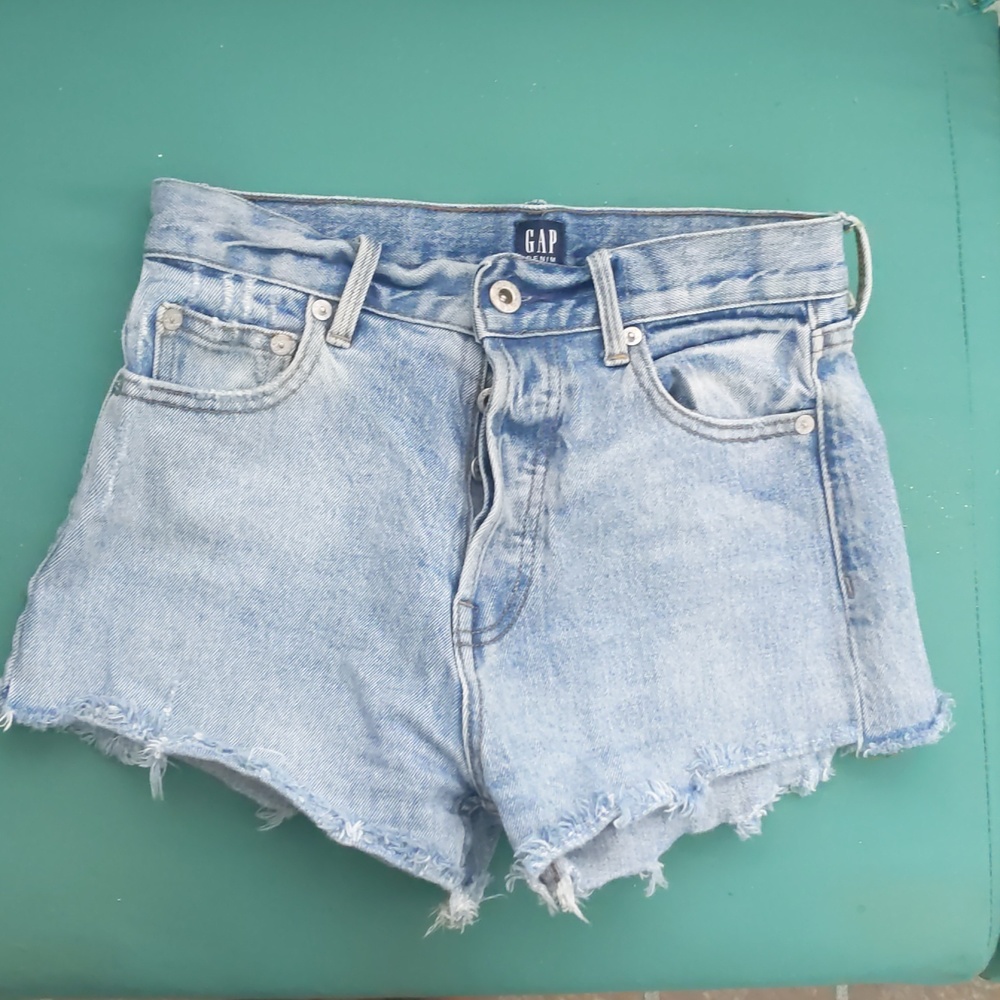 Gap high-waisted denim shorts